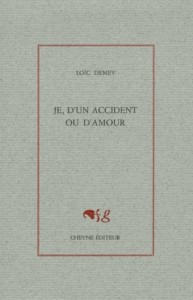 Je, d'un accident ou d'amour - Loïc Demey