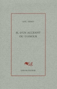 Je, d'un accident ou d'amour - Loïc Demey